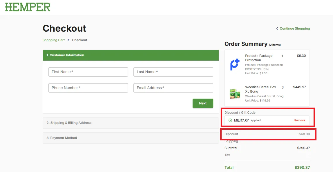 Hemper 15% off coupon code